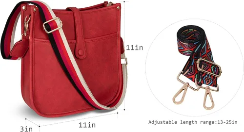 Vista 6 de Montana West Bolsos cruzados para mujer, diseño de moda, con correa ajustable para guitarra
