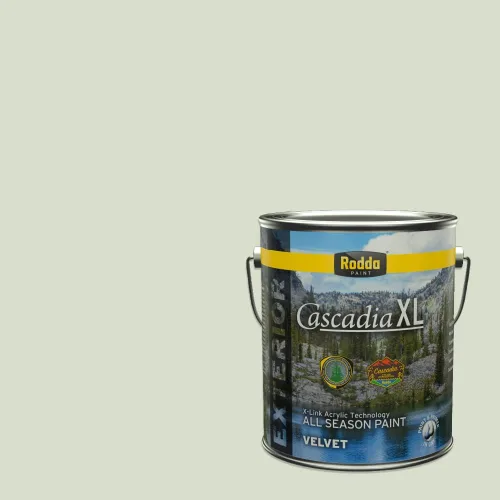 Vista 173 de Rodda Paint CASCADIA XL Pintura e imprimación satinada exterior en uno, cuarto de galón, Aquafir