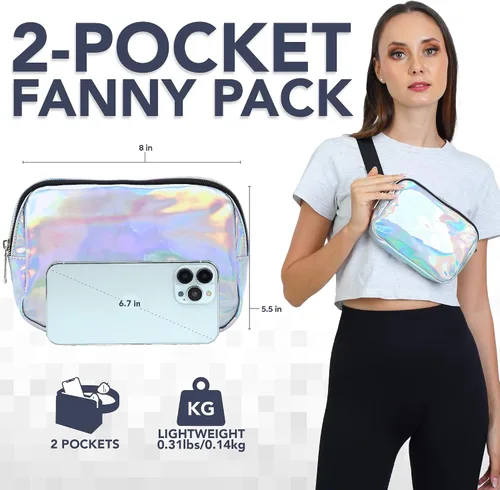 Vista 29 de Riñonera cruzada para mujer – Riñonera elegante, funcional y moderna para viajes, festivales y uso diario