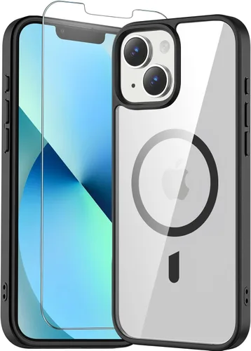 Vista 39 de Funda transparente para iPhone 11 con protector de pantalla, compatible con Magsafe, antiamarilleo, protección de grado militar, a prueba de golpes