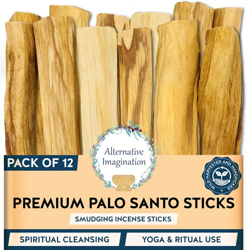 Vista 9 de Varillas de palo santo prémium, varillas de incienso, para purificar, limpieza, curación, meditación y alivio del estrés. 100% naturales