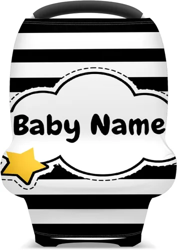Vista 24 de Cubierta de cochecito de bebé para asiento de automóvil, cubierta de enfermería, bufanda de lactancia materna, suave y elástica, cubierta de toldo