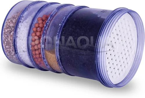 Vista 3 de Cartucho de filtro mineral de repuesto de 5 etapas para encimera y enfriadores de agua. 5 capas de filtración y mineralización. Elimina