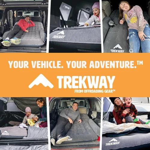 Vista 9 de Offroading Gear Colchón de aire inflable para SUV/Van con cámaras laterales – cama de camping para coche – para 4Runner, Outback, Forester
