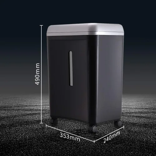 Vista 2 de Trituradora de papel microcortada Minute resistente, con tarjetas de CD/crédito, capacidad de trituración de 5 hojas