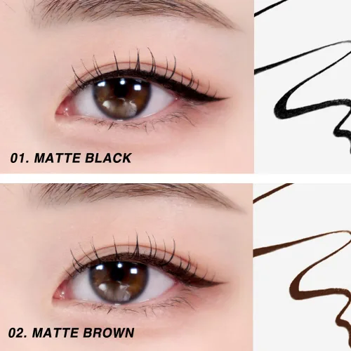 Vista 4 de BBIA Never Die Brush Delineador de ojos – Delineador líquido impermeable y resistente al sudor, delineador de ojos líquido sin saltos con punta