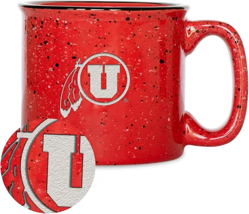 Vista 12 de Rico Industries NCAA Speckle 12oz Laser Engraved Campfire Mug