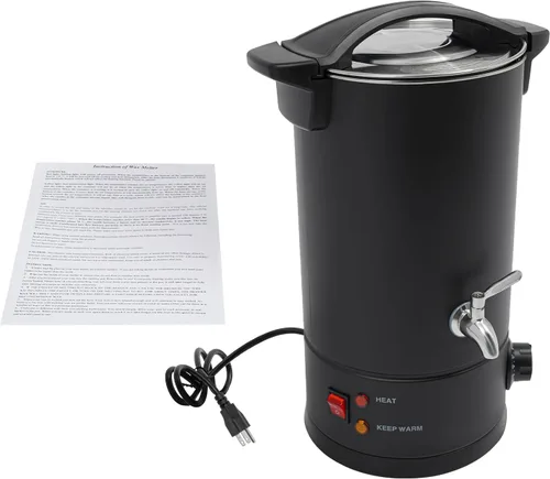 Vista 6 de Derretidor de cera para hacer velas, olla de fusión eléctrica comercial de cera de 10L/338.2 onzas con control de temperatura y boquilla de vertido