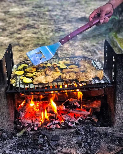 Vista 5 de Outset QB00 BBQ, 1 EA, juego de herramientas de palisandro de 3 piezas