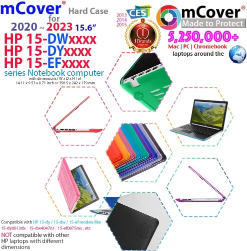 Vista 2 de mCover Funda compatible solo con PC portátil HP 15-DYxxxx / 15-EFxxxx Series 2020 ~ 2022 de 15.6 pulgadas