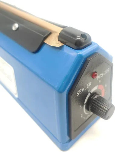 Vista 4 de Sellador térmico de impulso de 8 pulgadas Sellador manual de bolsas Máquina de sellado térmico para bolsas de plástico PE PP Mylar Bolsas Sellador