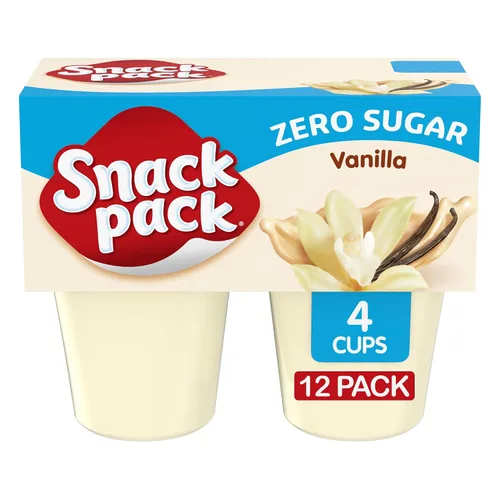 Vista 10 de Snack Pack Tazas de pudín con sabor a pastel de crema de plátano, 3.25 onzas, 4 unidades (paquete de 12)