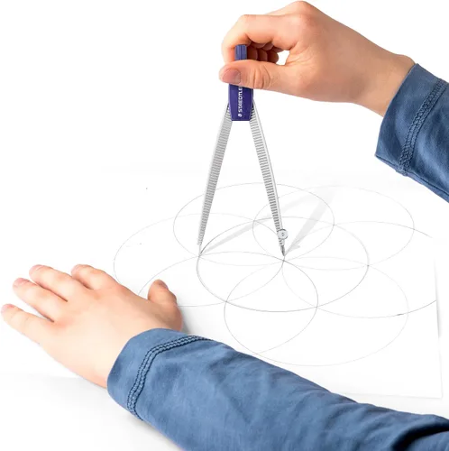 Vista 4 de Staedtler Noris Club 550 50 - Juego de brújula escolar con caja de plomo