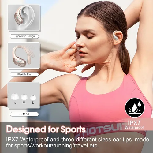 Vista 7 de Auriculares de traducción AI en tiempo real, traductor de 164 idiomas 3 en 1 Bluetooth 5.4 con 6 modos de traducción, auriculares de traductores 75H