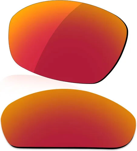 Vista 4 de LenzReborn Reemplazo de lente polarizada para gafas de sol Oakley Juliet - Negro oscuro+gris plateado+rojo fuego+azul hielo
