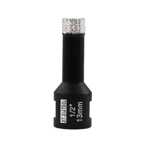 Vista 19 de DT-DIATOOL Broca de núcleo de diamante de 1/4 pulgada con hilo 5/8"-11 de vacío soldado para baldosas de porcelana, cerámica, gres, mármol, granito