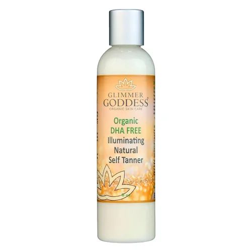 Vista 9 de Glimmer Goddess Autobronceador orgánico sin DHA - Loción bronceadora sin sol (oscuro), 8 onzas