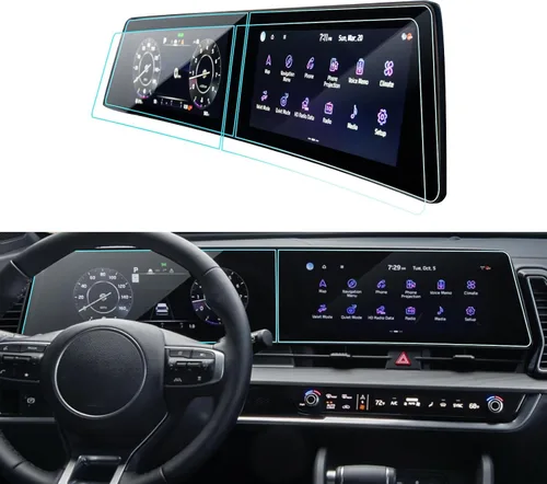 Vista 64 de Protector de pantalla de coche para Ford Edge 2024 2025 2023 2022 2021 (SE/SEL/ST-Line/Titanio/ST) Accesorios Protector de pantalla de vidrio