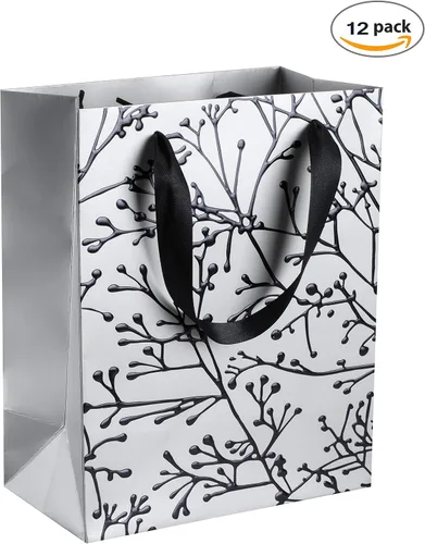 Vista 4 de Hammont Bolsas de regalo de boda para invitados de hotel – Bolsas de dama de honor con tallo floral – Bolsa de recuerdo de fiesta – Bolsas