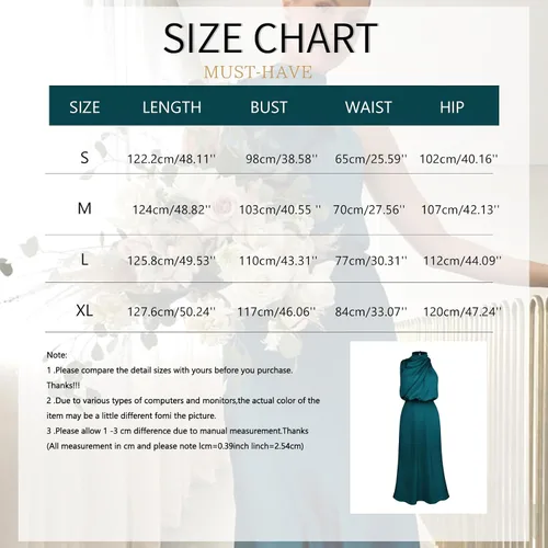 Vista 6 de Bydezcon Women Satin Cocktail Dress Date Night Dresses Long Satin Dress Mock Neck Wedding Guest Party Formal Prom Dress
