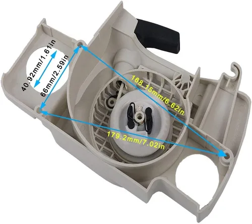 Vista 2 de SaferCCTV Conjunto de arranque de retroceso con mango de arranque compatible con Stihl 017 018 Ms170 Ms180 Pieza de repuesto # 1130 080 2100