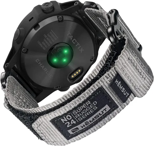 Vista 11 de Compatible con la Correa de Reloj Garmin, Correa Deportiva de Nylon Super Resistente con Diseño de Bucle Tejido