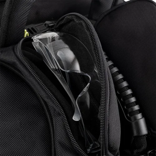 Vista 5 de Bucket Boss Paquete de herramientas de alta visibilidad Pro Tech con empuñaduras de mango StayPut, parte inferior de goma moldeada impermeable