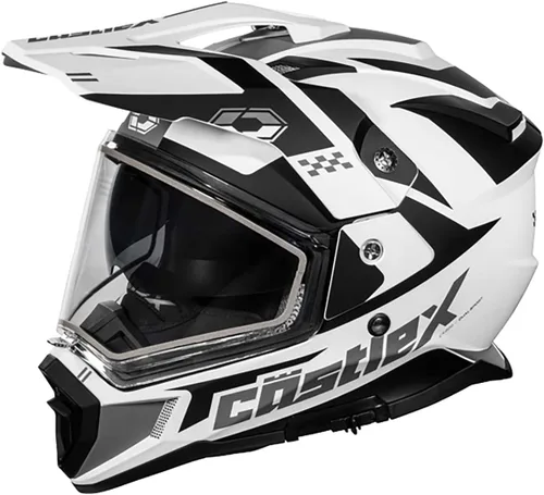 Vista 10 de Castle X CX200 Dual Sport Casco de Nieve (Negro Mate - Extra Pequeño)