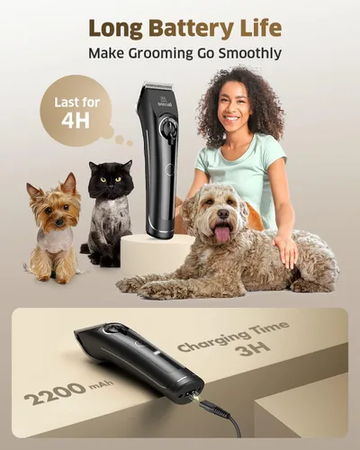 Vista 3 de oneisall Cortaúñas para perros para aseo, molinillo de uñas de perro y kit de recortador de patas