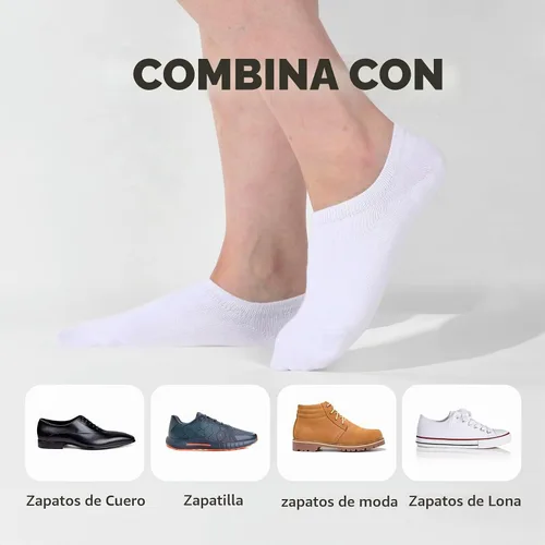 Vista 7 de 6/12 pares de calcetines de algodón de corte bajo para hombres y mujeres Multi