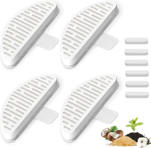 Vista 9 de Paquete de 12 filtros de fuente de agua para gatos y 12 esponjas de filtro de repuesto compatibles con fuente de agua Uahpet de 67 oz/2 L, fuente