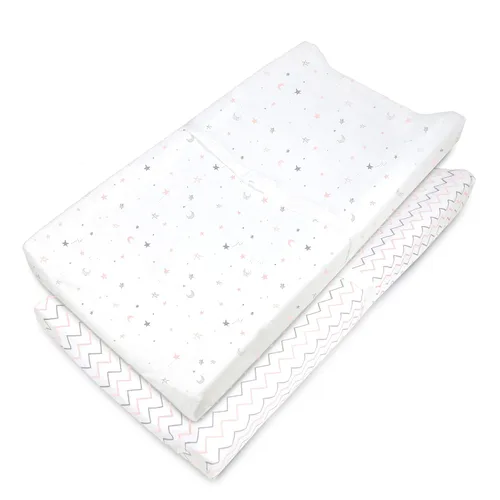 Vista 17 de American Baby Company - Sábana bajera de algodón 100% natural para colchón de cuna o cambiador