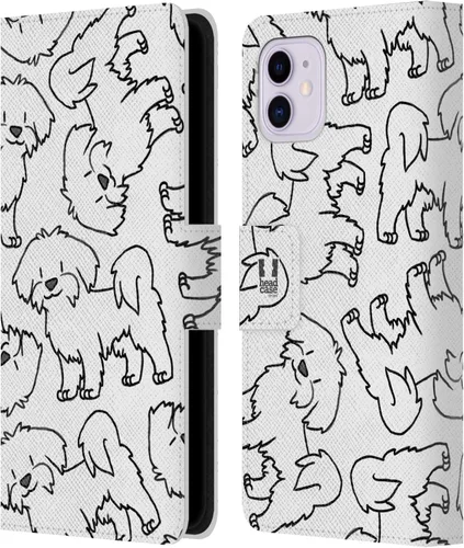 Vista 10 de Head Case Designs Airedale Terrier Dog Breed Patterns 4 Leather Wallet Case Compatible with Apple iPhone 11