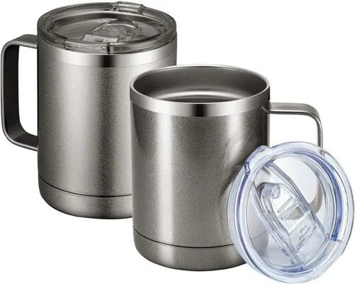 Vista 56 de MEWAY - Taza de café con asa, vaso térmico