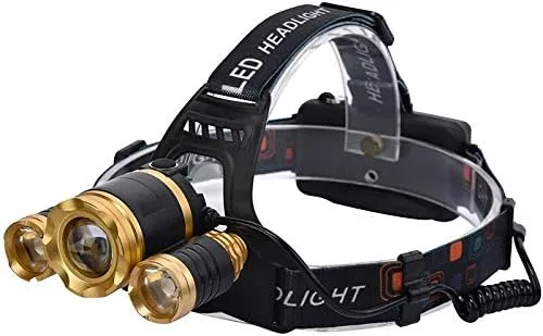 Vista 2 de Luz de pesca de alta potencia LED faro faro 10000 lúmenes Led lámpara de cabeza campamento caminata luz de emergencia Pesca equipo al aire libre