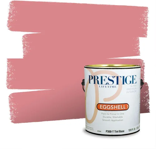 Vista 70 de Prestige Paints Pintura exterior e imprimación en uno, 1 galón, plano, coincidencia comparable de Valspar* Amber Rose*