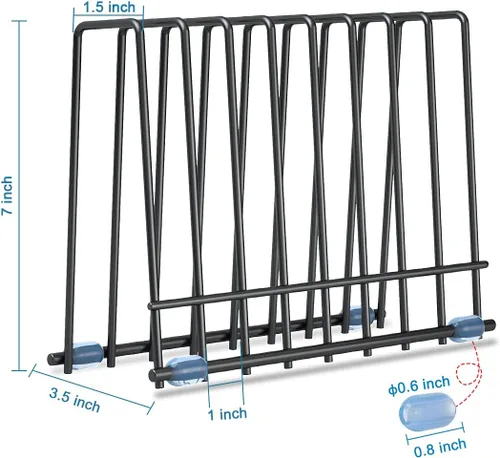Vista 3 de Estante de bolsas de almacenamiento reutilizables, soporte inoxidable para bolsas de almacenamiento reutilizables, soporte de secado para bolsas