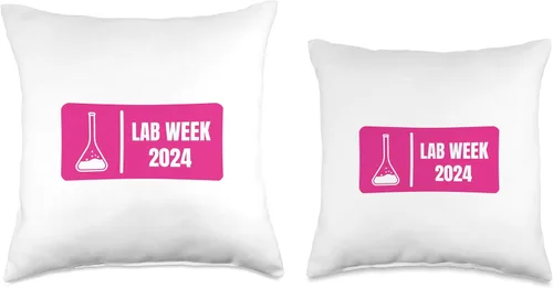 Vista 3 de Pink Lab Week 2024, Linda almohada para un técnico de laboratorio