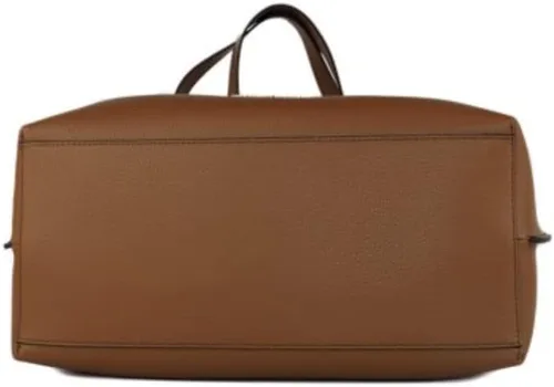 Vista 3 de Michael Kors Emilia Bolso de hombro grande con triple compartimento de cuero