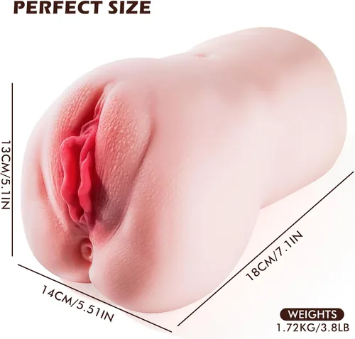 Vista 3 de Masturbadores masculinos automáticos – Muñecas sexuales juguetes sexuales para hombres con 7 modos de vibración, masturbador masculino de bolsillo
