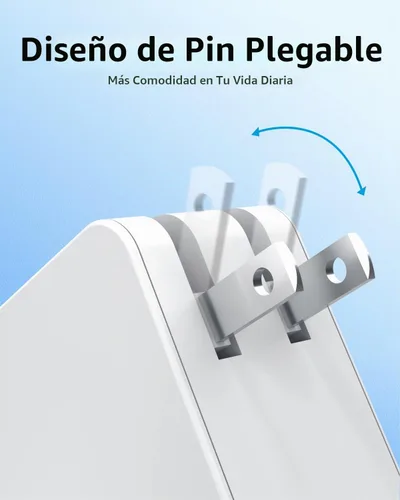 Vista 2 de Cargador rápido de 65 W compatible con cargador de laptop Samsung, Galaxy Book Pro, Pro 360, Notebook, Ep-Ta865 y más dispositivos con conector USB