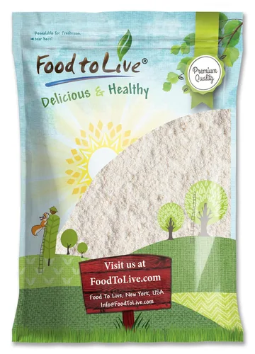 Vista 9 de Food to Live Harina de sorgo blanco orgánica sin gluten, 8 onzas, granos enteros sin OMG, finamente molidos, puros, crudos. Buena fuente