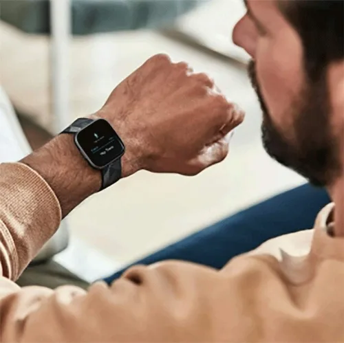 Vista 6 de Bandas de repuesto compatibles con Fitbit Versa/Versa 2 / Versa Lite, correa ajustable de silicona para accesorios clásicos, correas de fitness