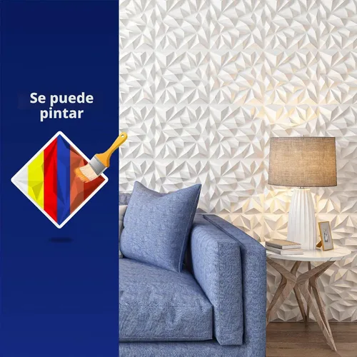 Vista 4 de Art3dwallpanels - Paneles de pared 3D, color blanco, paquete de 33