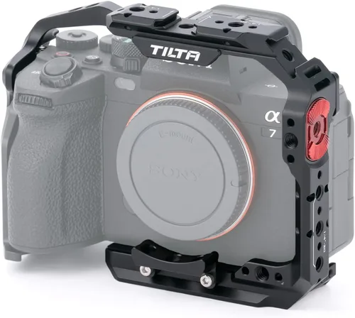 Vista 7 de Jaula para cámara Tilta compatible con Sony a7 IV, a1, S3, R4, 73, R3, A9 Pro Kit Mango superior compacto, mango lateral de alimentación
