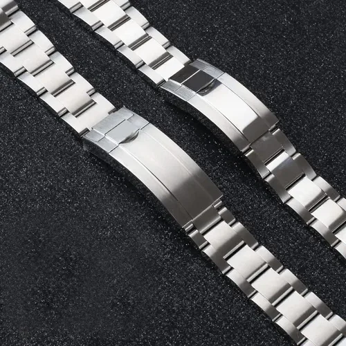Vista 6 de NRYCR Watch Band For Rolex SUBMARINER DAYTONA Fine-Tuning Pull Button Clasp Watch Strap Accessories Men Stainless Steel Watch Bracelet
