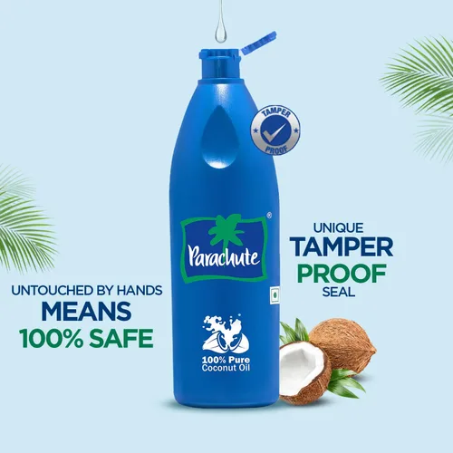 Vista 5 de Parachute Aceite de coco 100% puro y natural sin refinar Sin productos químicos y conservantes añadidos Tarro de 15 onzas líquidas