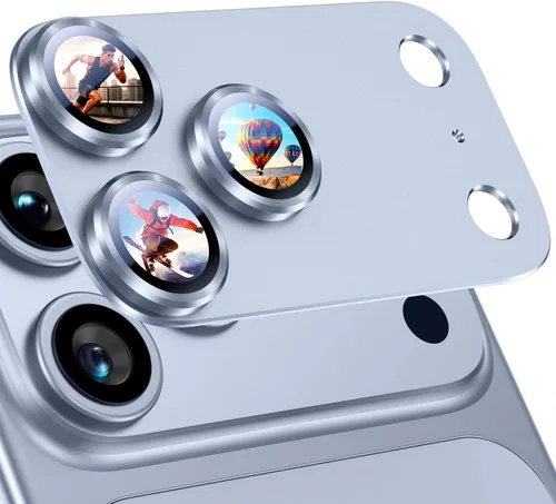 Vista 37 de Uyiton para iPhone 13 Pro/iPhone 13 Pro Max Protector de Lente de Cámara, [Fuerte Adhesión] [Protección contra Caídas] Cubierta de Cámara Posterior