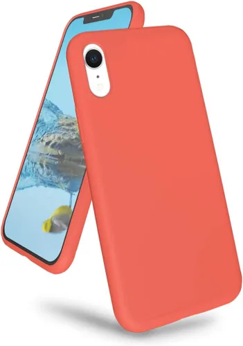 Vista 9 de Compatible with iPhone XR Case, Drop Protection Liquid Silicone Gel Rubber Full Body Bumper Cover with Soft Microfiber Shockproof Phone Case for