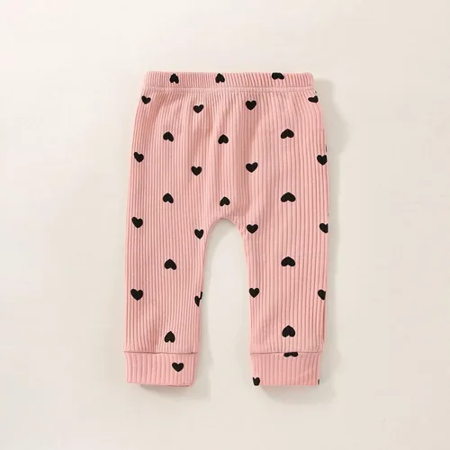 Vista 6 de Ropa para bebé recién nacida, para otoño e invierno, acanalada, con volantes, manga larga, conjunto de 3 piezas, 0 a 18 meses
